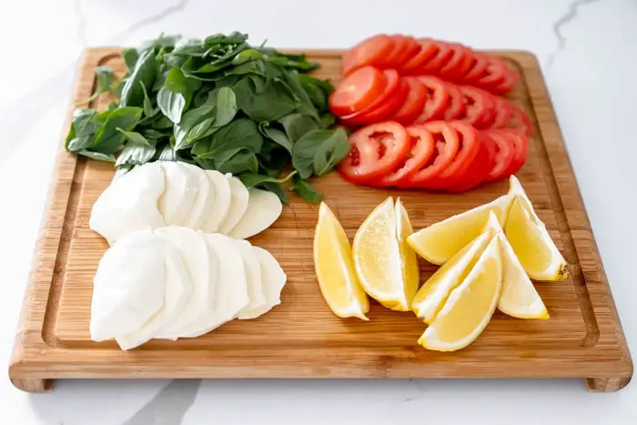 Simple Fish Recipe Pan Fried Fish and Caprese Salad