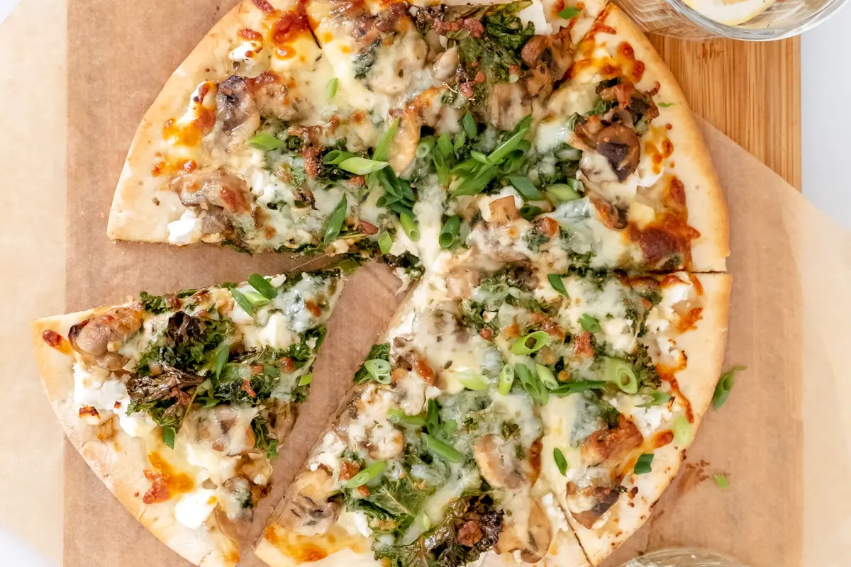 Mushroom Pizza Recipe with Feta and Miso The Dinner App