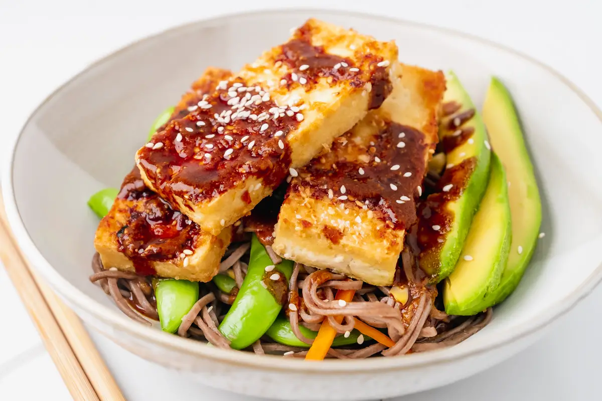 Crispy Tofu with Soba Noodles - The Dinner App