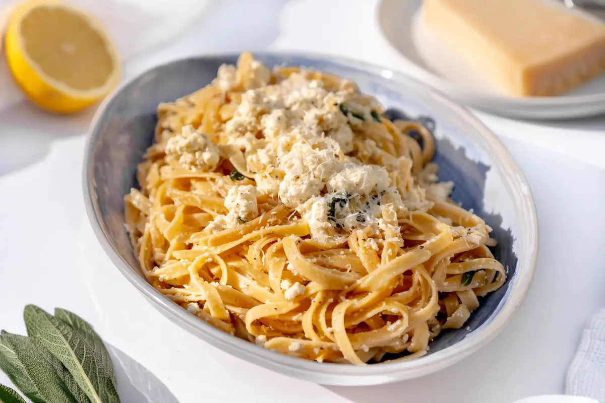 Garlic Butter and Sage Pasta with Ricotta - The Dinner App